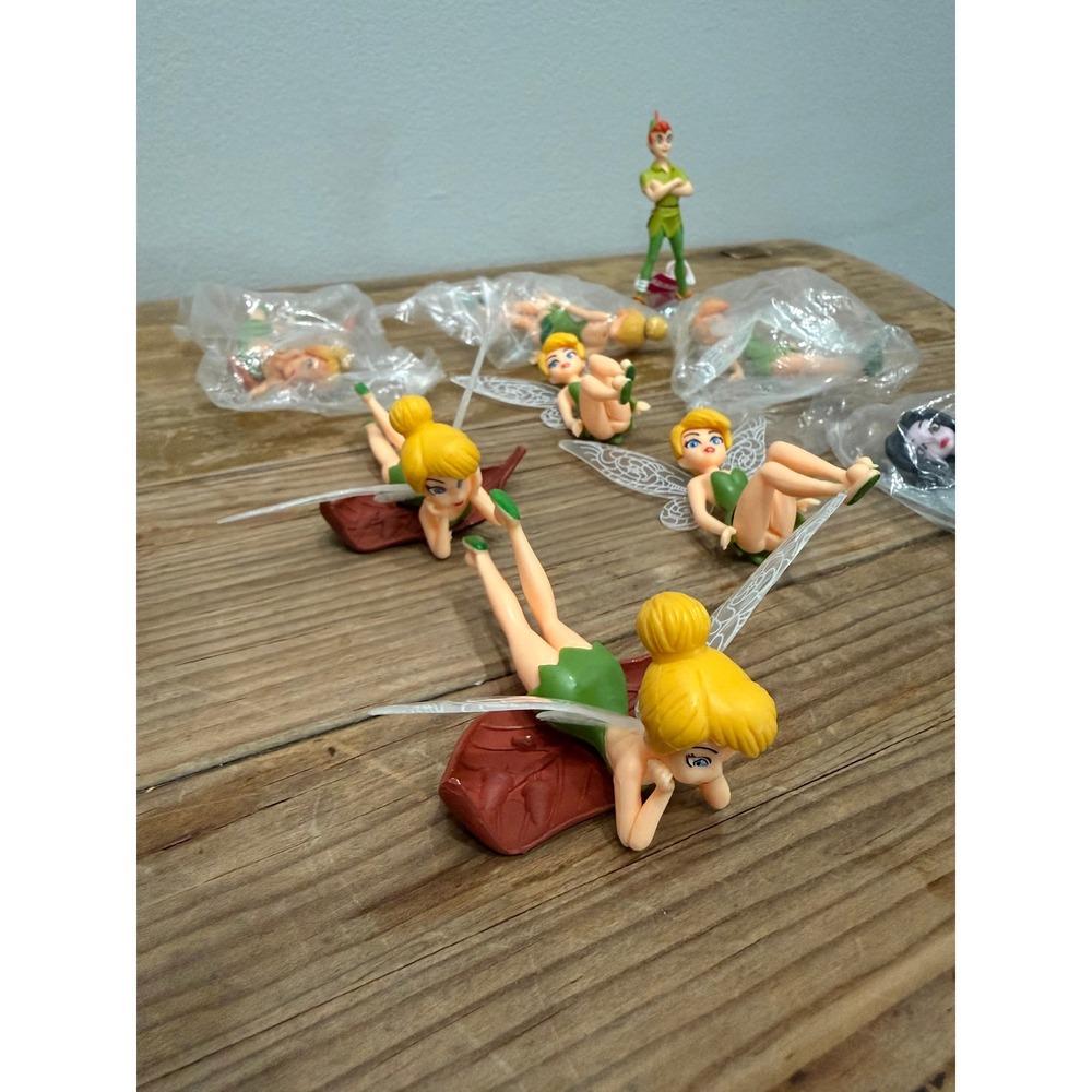 Disney Tinker Bell Peter Pan Fairy Figurine Lot Vidia Cake Toppers 10pc - Picture 3 of 10